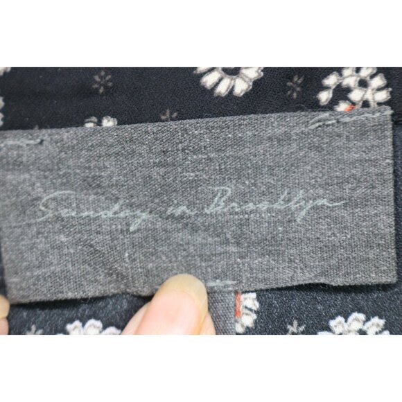 Sunday in Brooklyn 3/4 Bell Sleeve Dark Floral Tunic-Size Medium-Whimsigoth - Picture 3 of 12